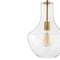 Jonathan Y Watts 10.5" 1-Light Mid-Century Modern Iron/Glass LED Pendant, Brass Gold/Clear JYL6400C - alternate 8