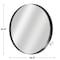 Homeroots 35" Black Round Aluminum Framed Bathroom Vanity Mirror 565013 - alternate 4