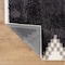 World Rug Gallery Geometric Pattern Shag Area Rug 2 ft x 3 ft Anthracite WR124ANTHRACITE2X3 - alternate 6