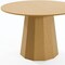 Homeroots 46" Natural Wood Pedestal Base Round Top Dining Table 721085 - alternate 4