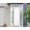 Vdomdoors Steel Door Deux 1713 White Enamel Sidelight and Transom Black Window Stainless Inserts Single Moder DEUX1713EXD-BEM-W36+16 x H80+16-Right-hand Inswing - alternate 3