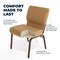 Flash Furniture Caramel Fabric Church Chair, PK4 4-FD-CH0221-4-CV-BN-GG - alternate 7