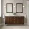 James Martin Vanities Kinnsden 72" Double Vanity, Sable Oak w/ 3 CM Siberian Silestone Top D680-V72-SBK-3SFR - alternate 4