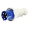 Walther-Werke Pin and Sleeve Plug, 60A, 3Ã¸Y 120/208 or 230, 3 Phase, 3 Pole, Blue, NEMA Not Rated 269509 - alternate 8