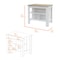 Homeroots White and Oak 41" Kitchen Island With Storage 535023 - alternate 5