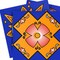 Homeroots 5" x 5" Blue and Gold Celestial Mosaic Peel and Stick Removable Tiles 400442 - alternate 3