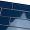 Apollo Tile Arte 1.97 in. x 7.87 in. Glossy Blue Ceramic Subway Wall and Floor Tile 5.38 sq. ft./case, 50PK RID88NAVGLA - alternate 6