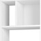 Homeroots 71" White Wood Ten Tier Geometric Bookcase 526862 - alternate 3
