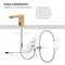 Kibi Blaze Touchless Bathroom Faucet with Pop-Up Drain, Plug-In or Battery Powered C-KBF1030BB - alternate 5