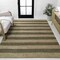 Jonathan Y Jayden Rustic Farmhouse Woven Jute Stripe Natural/Brown 4 ft. x 6 ft. Area Rug NRF202A-4 - alternate 1