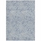 Homeroots 9' X 12' Denim Blue And Ivory Abstract Washable Indoor Outdoor Area Rug 599710 - alternate 5
