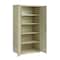 Hirsh Storage Cabinet, 72 in H, 36 in W, 24 in D, Recessed Twist, Keyed, Putty, 4 Shelves 22007 - alternate 8