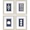 Homeroots Set Of Four Sand Dollars Gold Framed Print Wall Art, 4PK 525099 - alternate 1