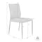 Armen Living Kash Upholstered Dining Chair in Black Faux Leather with Black Metal Legs - Set of 2 LCKASIBLK - alternate 6