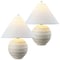 Jonathan Y Archer 21" Coastal Cottage Textured Resin/Metal Ridged LED Table Lamp, Antique White, 2PK JYL9205A-SET2 - alternate 1