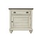 Homeroots 29" x 17" x 30" Two ToneSolid WoodDoor Nightstand 366180 - alternate 1