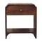 Homeroots 20" Brown Solid Wood One Drawer Nightstand 651742 - alternate 1