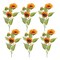 Homeroots Set of Twelve Yellow And Green Fall Sunflower Wreath Sprays, 12PK 633245 - alternate 4