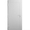 Vdomdoors Front Exterior Prehung Metal-Plastic Door, Manux 8111 White Silk, Office Commercial and Residential MANUX8111EXD-WS-W36xH80-RH - alternate 1