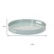 Homeroots 14" Pale Sage Mushrooms Round Serving Tray With Handles 634503 - alternate 3