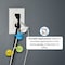 Grizzly Supply Circle Cable Label, 1.1 in L, 1.1 in W, Hook and Loop Closure, Assorted Colors, 10PK GS-HLCL-Circle - alternate 5