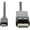 Rocstor 3FT USB-C TO DISPLAYPORT CABLE SUPPORTS 4K 60HZ-GOLD PLATED-BLACK Y10C239-B1 - alternate 1