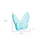 Homeroots 3" Turquoise Crystal Butterfly Figurine Tabletop Sculpture 554019 - alternate 4