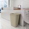 Regal Altair 10 Gallon Rectangular Beige Plastic Wastebasket, Heavy-Duty Commercial Trash Can ZR-TC-200-41QTBG - alternate 3