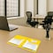 C-Line Products 8-1/2" x 11" Yellow Two-Pocket Heavyweight Poly Portfolio Folder with Prongs, 25EA/BX, 6BX/CT 33966-BX - alternate 4