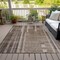 Homeroots 8' X 10' Brown And Beige Striped Washable Indoor Outdoor Area Rug 602764 - alternate 8