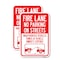 Signmission Fire Lane No Parking on Street Unauthorized Vehicles To, 18'' X 24'', Heavy Gauge Aluminum, 2PK A-1824-2PACK-23996 - alternate 1