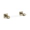 Amerock Glacio Clear/Golden Champagne Contemporary 8 in. 203 mm Towel Bar BH36065CBBZ - alternate 1