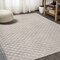 Jonathan Y Rabat High-Low Pile Mini-Diamond Trellis Beige 3 ft. x 5 ft. Indoor/Outdoor Area Rug SBH101A-3 - alternate 5