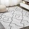 Jonathan Y Carwa Tribal Diamond Trellis Ivory/Black 3 ft. x 5 ft. Indoor/Outdoor Area Rug SMB128D-3 - alternate 7