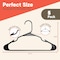 Campior Black Plastic Hangers, Heavy-Duty Plastic Hangers Slim and Space-Saving Hangers, 5PK CMPPLH5BK - alternate 4