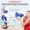 Pyle Pyle Compact Battery-Operated Megaphone with Siren, 30W, Foldable Handle, PA Sound for Cheerleading PMP31BL - alternate 3