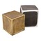 Homeroots Set of Two Black Silver And Antiqued Brass Aluminum Square Block End Tables 576789 - alternate 6