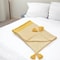 Homeroots 50" X 60" Yellow Woven Cotton Striped Throw Blanket with Tassels 516600 - alternate 4