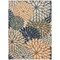 Homeroots 12' X 15' Blue Green And Orange Floral Indoor Outdoor Area Rug 548123 - alternate 1