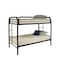 Homeroots Black Twin Over Twin Metal Bunk Bed 285197 - alternate 1
