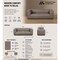 Manhattan Comfort Lukas 89 in Upholstered Sofa in Taupe SF1634-TP - alternate 6