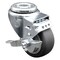 Service Caster 3 Inch SS Thermoplastic Rubber Wheel Swivel Bolt Hole Caster with Brake SCC SCC-SSBH20S314-TPRB-TLB - alternate 1