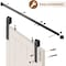 Yssoa Miibox 8ft, Fit 40in Wide Door Panel I Shape Hanger Sliding Barn Roller Hardware Kit, Smooth HIROLLDOOR01STEEL8B - alternate 3