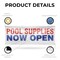 Signmission Pool Supplies Now Open, 36 Inch x 96 Inch, Vinyl Banner B-96-30813 - alternate 3