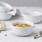 Our Table Simply White 6 Piece 5.5 Inch Porcelain Double Handle Bistro Bowl Set 133035.01 - alternate 4