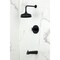 Kingston Brass Single-Handle Pressure Balanced Tub and Shower Faucet, Matte Black KB6330DX - alternate 5