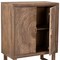 Homeroots 33in Distressed Brown Solid Wood Two Door Floral Carved Accent Cabinet 489021 - alternate 3