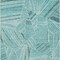 Homeroots 3' X 5' Teal Blue And Ivory Geometric Washable Indoor Outdoor Area Rug 594809 - alternate 5