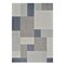 Homeroots 4' X 6' Gray And Blue Geometric Distressed Indoor Outdoor Area Rug 559059 - alternate 1