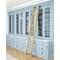 Quiet Glide 8.06 ft. White Oak Contemporary Wheel Satin Nickel Rolling Hook Removable Ladder, 12 ft. Rail QG.540-8WO-12-H.02 - alternate 1